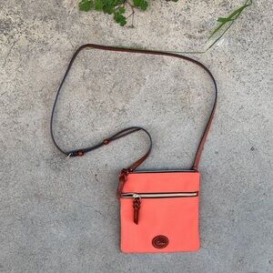 Dooney & Bourke Vibrant Coral Crossbody Bag
